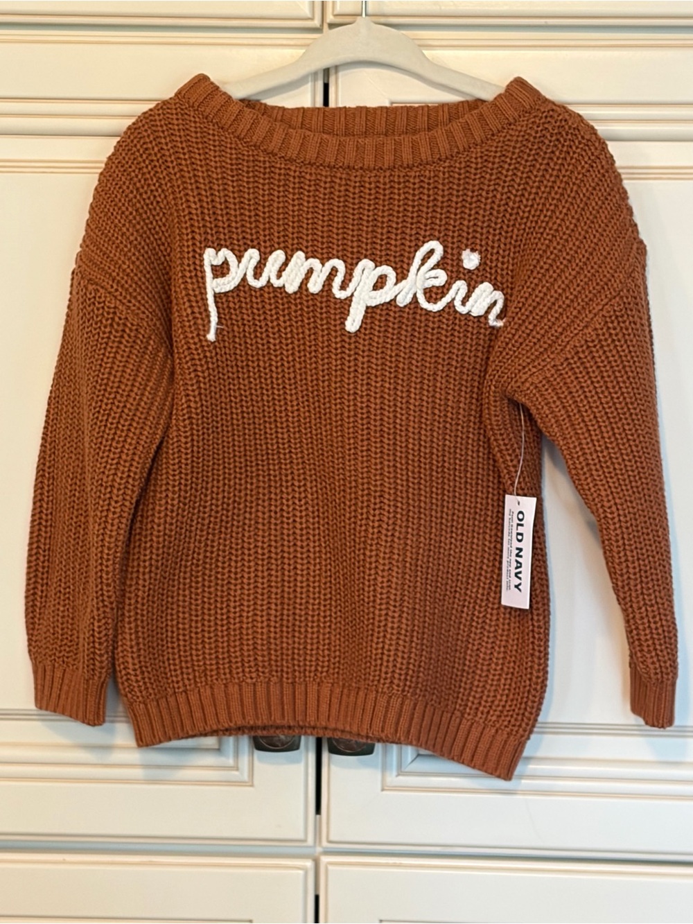 Old Navy Rust Orange 'Pumpkin' Knit Sweater